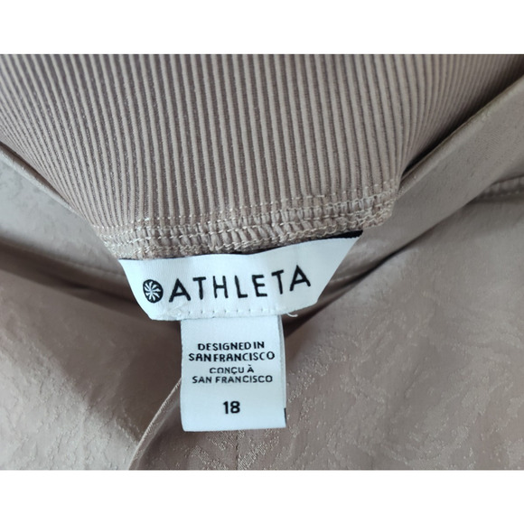 Athleta Light Pink Brooklyn Textured Women's Ankle Pant Size 18 - Picture 6 of 9